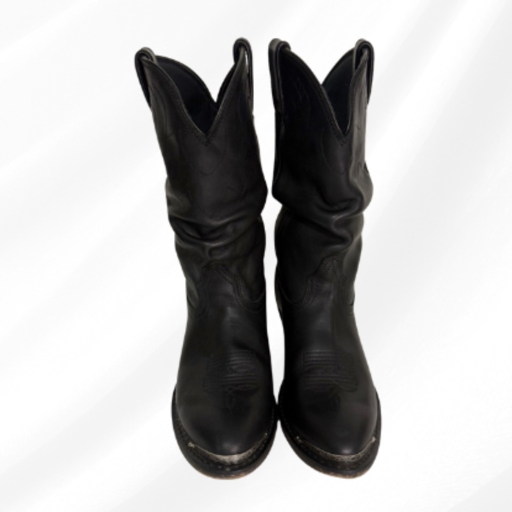 Durango Women’s Black Slouch Western Boots – Model RD540 – 8.5M-Slightly Used